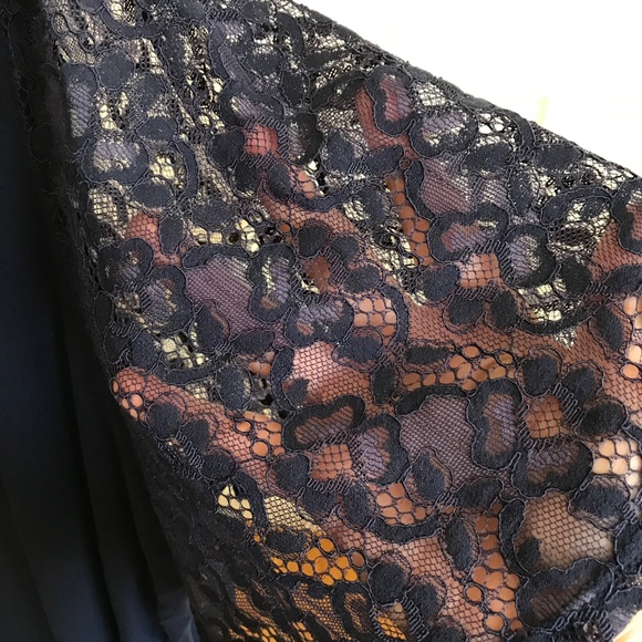 WOMAN WITHIN Lace Sleeve Tunic V-Neck Tee Shirt Women’s Plus Size 4X 34/36 - Picture 6 of 16